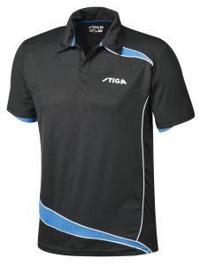 Stiga Polo Discovery Zwart/Diva Blauw