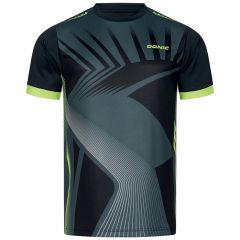Donic T-Shirt Sector Zwart/Grijs/Lime