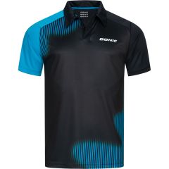 Donic Shirt Caliber Zwart/Cyan