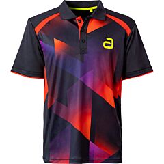 Andro Shirt Lanton Zwart/Rood