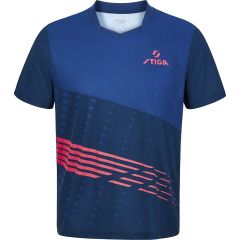 Stiga Shirt Neptune Dark Blauw/Roze