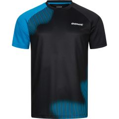 Donic T-Shirt Peak Zwart/Cyan