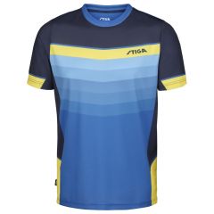 Stiga T-Shirt River Blauw/Navy/Geel