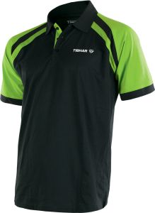 Tibhar Shirt World Poly Zwart/Lime
