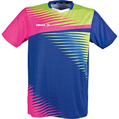 Tibhar TT-Shirt Azur Roze/Geel/Blauw