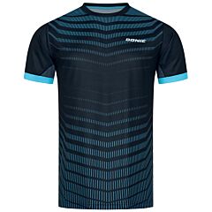 Donic T-Shirt Nexis Zwart/Blauw