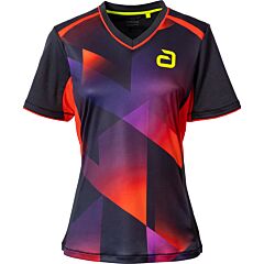 Andro Shirt Lanton Women Zwart/Rood