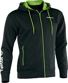 Tibhar Hoodie World Zwart/Lime