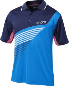 Andro Shirt Harris Blauw/Donkerblauw