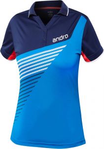 Andro Shirt Harris Women Blauw/Donkerblauw