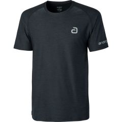 Andro T-Shirt Melange Alpha Zwart