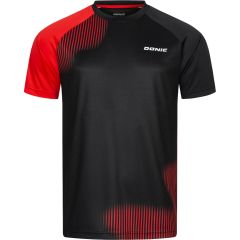 Donic T-Shirt Peak Zwart/Rood
