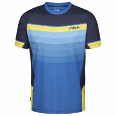 Stiga T-Shirt River Blauw/Navy/Geel